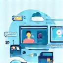 Graphic representing online flexibility